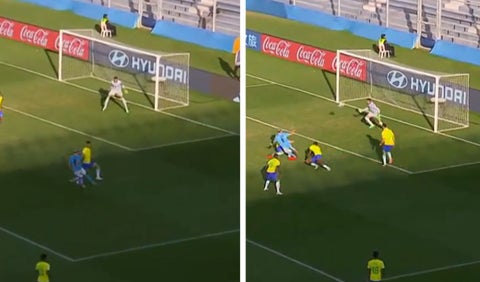 Gol de Israel a Brasil