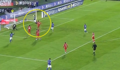 Millonarios, gol del empate vs América Liga Betplay I-2023