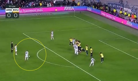 Gol de Messi en Argentina vs Ecuador, Eliminatorias