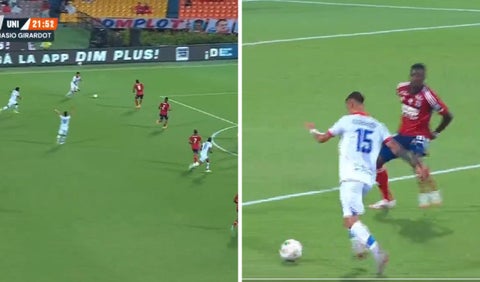 Gol de Unión Magdalena vs Medellín en la Liga Betplay