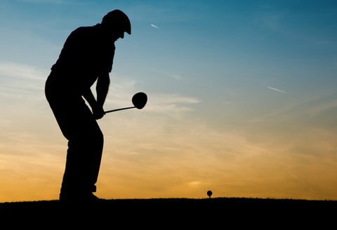 Un golfista en acción en un campo de juego de Florida (Estados Unidos)