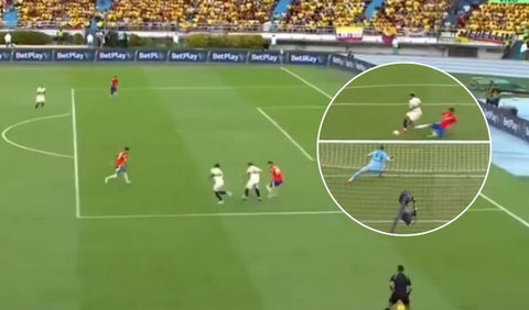 James y Lucho no perdonan: error de Chile y golazo en 2-0 de Colombia