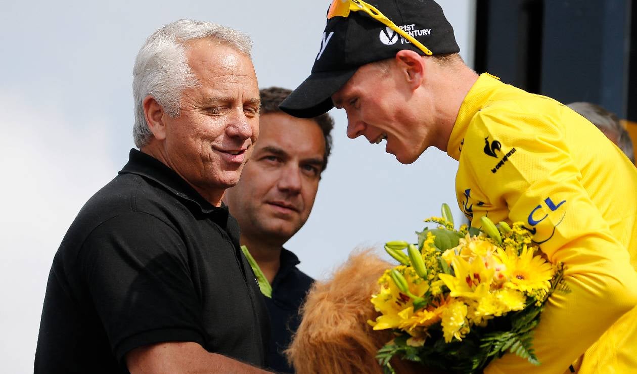 El ciclista estadounidense Greg Lemond durante el Tour de Francia 2019