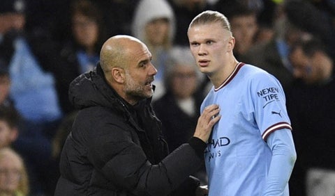 Guardiola y Haaland