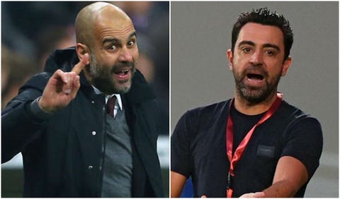 Guardiola y Xavi