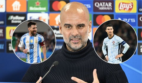 Guardiola no se guardó nada: ninguneó a Cristiano con mensaje a Messi