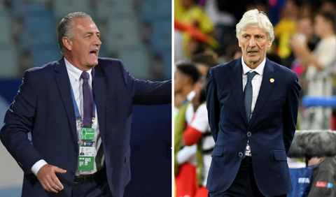 Gustavo Alfaro y José Pékerman