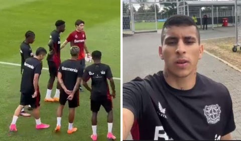Gustavo Puerta se unió a los entrenamientos del Bayern Leverkusen