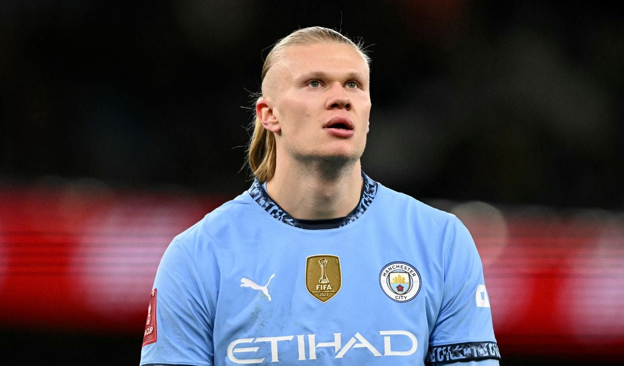 Erling Haaland con el Manchetser City