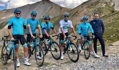 Harold Tejada con el Astana