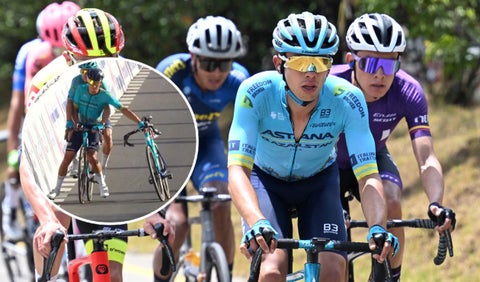 Harold Tejada sufrió caída en el UAE Tour