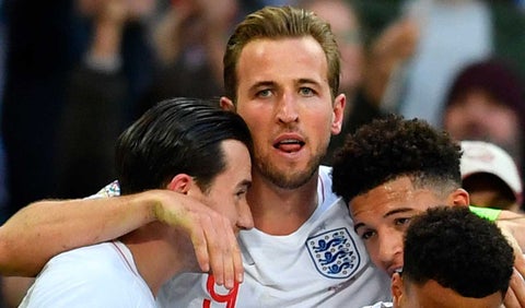 Harry Kane luego de anotar el gol de la victoria 2-1 de Inglaterra ante Croacia