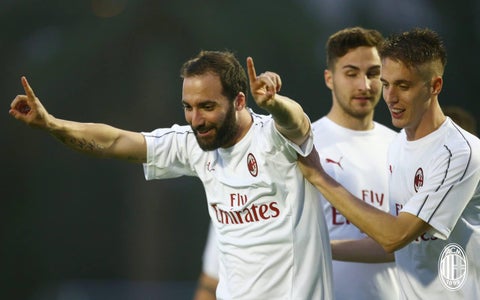 Gonzalo Higuaín, delantero del Milan