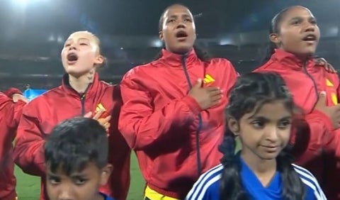 Himno de Colombia en la final del Mundial femenino sub 17