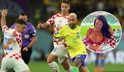 Ivana Knöll en Croacia Vs Brasil