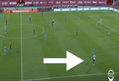 Hincha se metió al Mallorca Vs. Barcelona