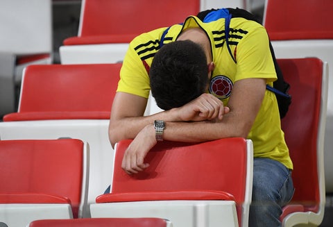 Un hincha de la Selección Colombia