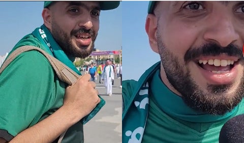 Hinchas árabe habla como colombiano