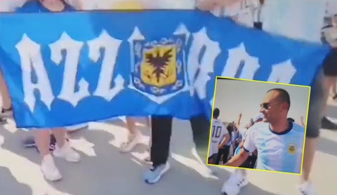 Hinchas de Millonarios en Qatar