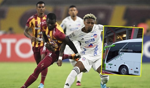 Hinchas del Tolima atacaron bus del Junior de Barranquilla