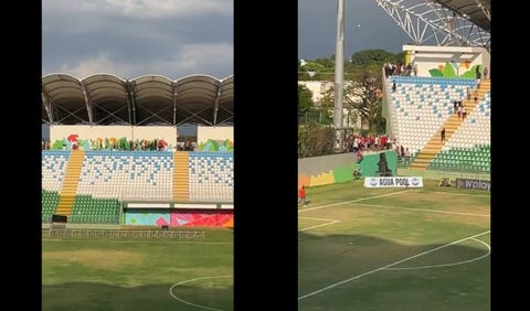 Hinchas de Junior en Valledupar