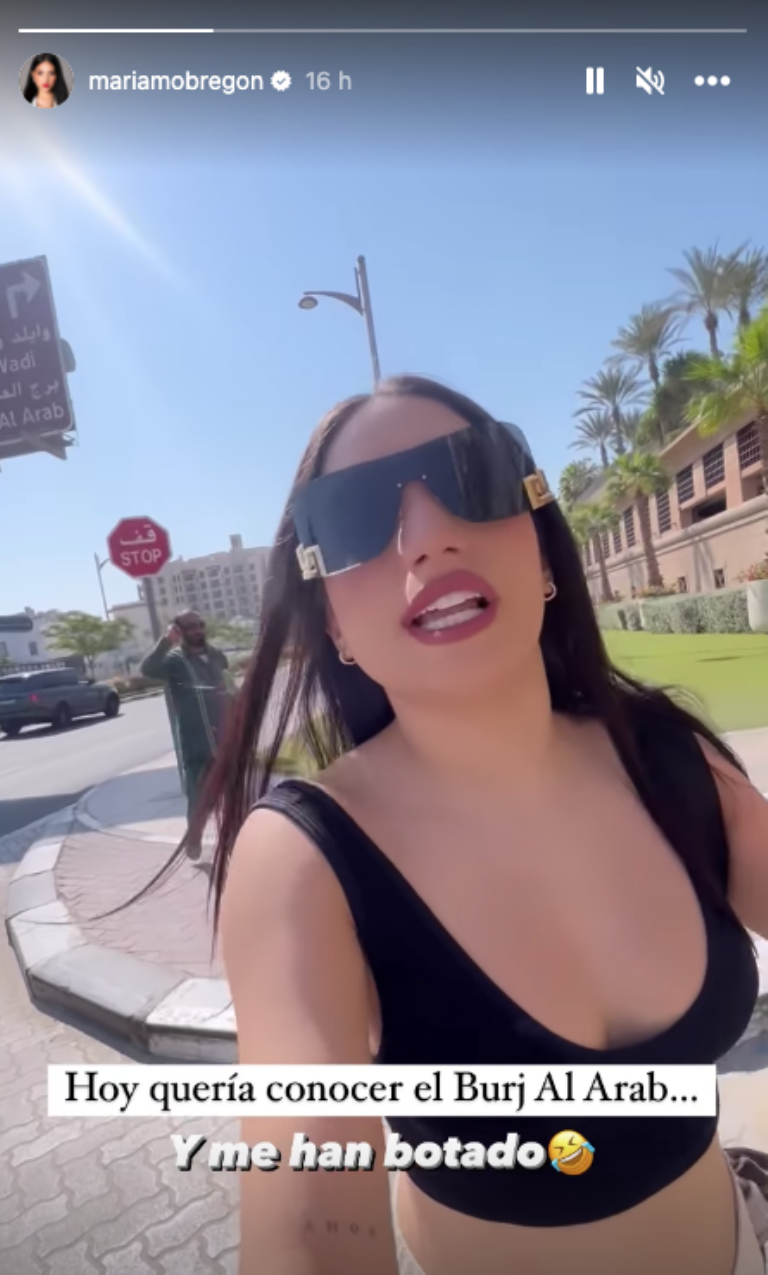 Mariam Obregón tuvo que salir de lujoso hotel por usar una blusa muy escotada. 