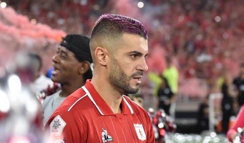 Iago Falque cuando jugaba con el América de Cali