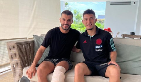 Iago Falque y Andrés Salazar