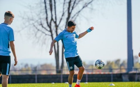 Ian Carlo Poveda, delantero colombiano en el Manchester City