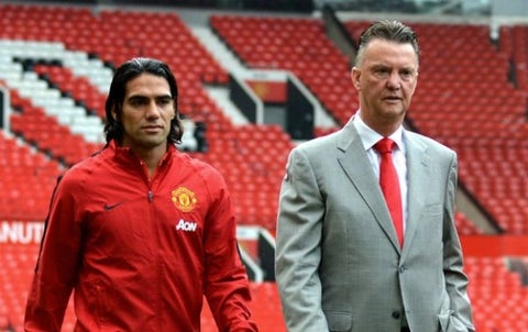 Falcao y Van Gaal