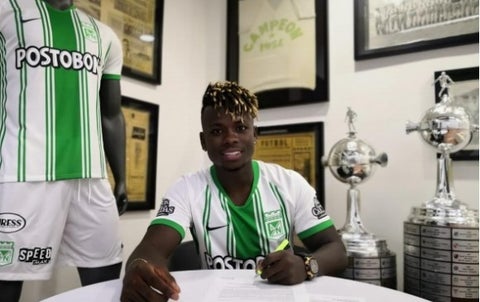 Deiner Quiñones, jugador de Atlético Nacional