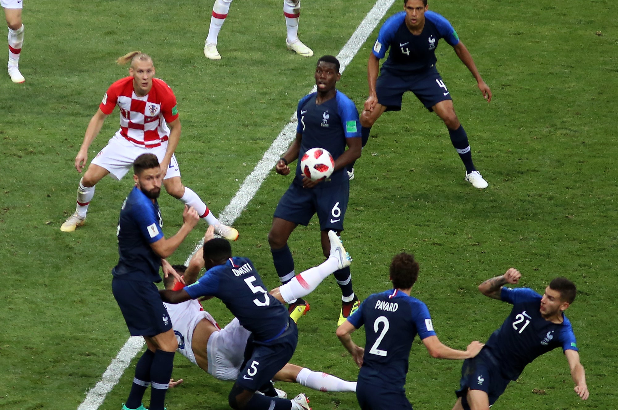 Francia - Croacia, final del Mundial