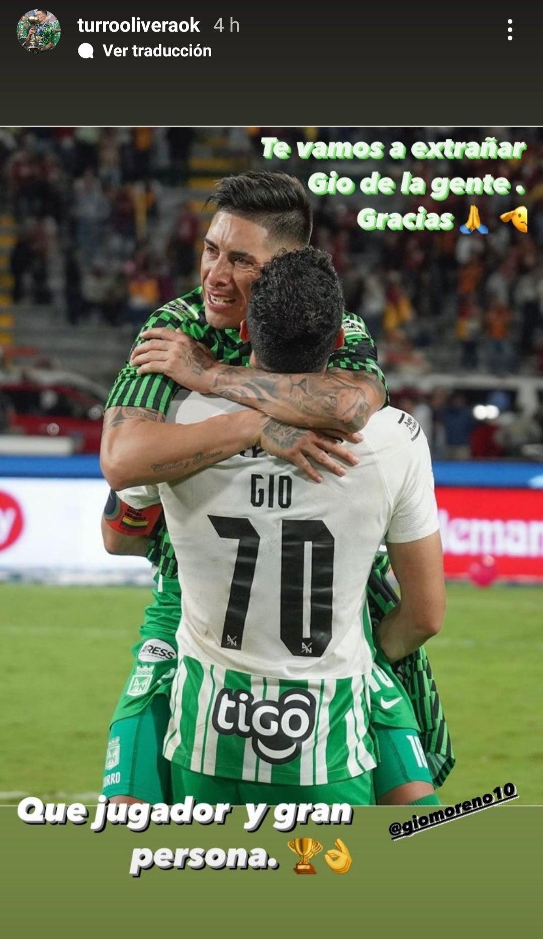 Despedida Gio Moreno