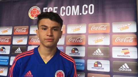 Juan David Fuentes, jugador sub 17 Colombia
