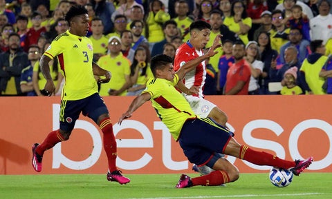 Colombia vs Paraguay; hexagonal Sudamericano sub 20