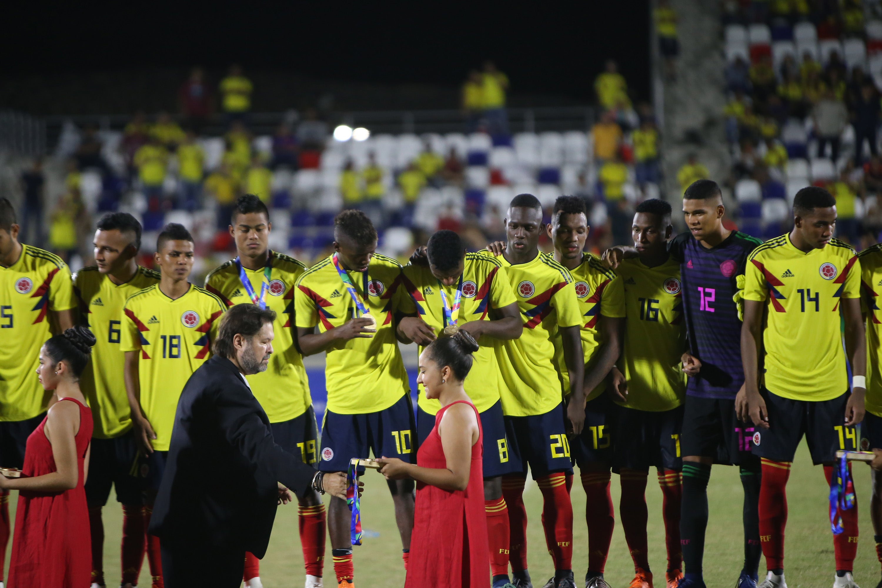Colombia venció a Venezuela en la final de fútbol masculino