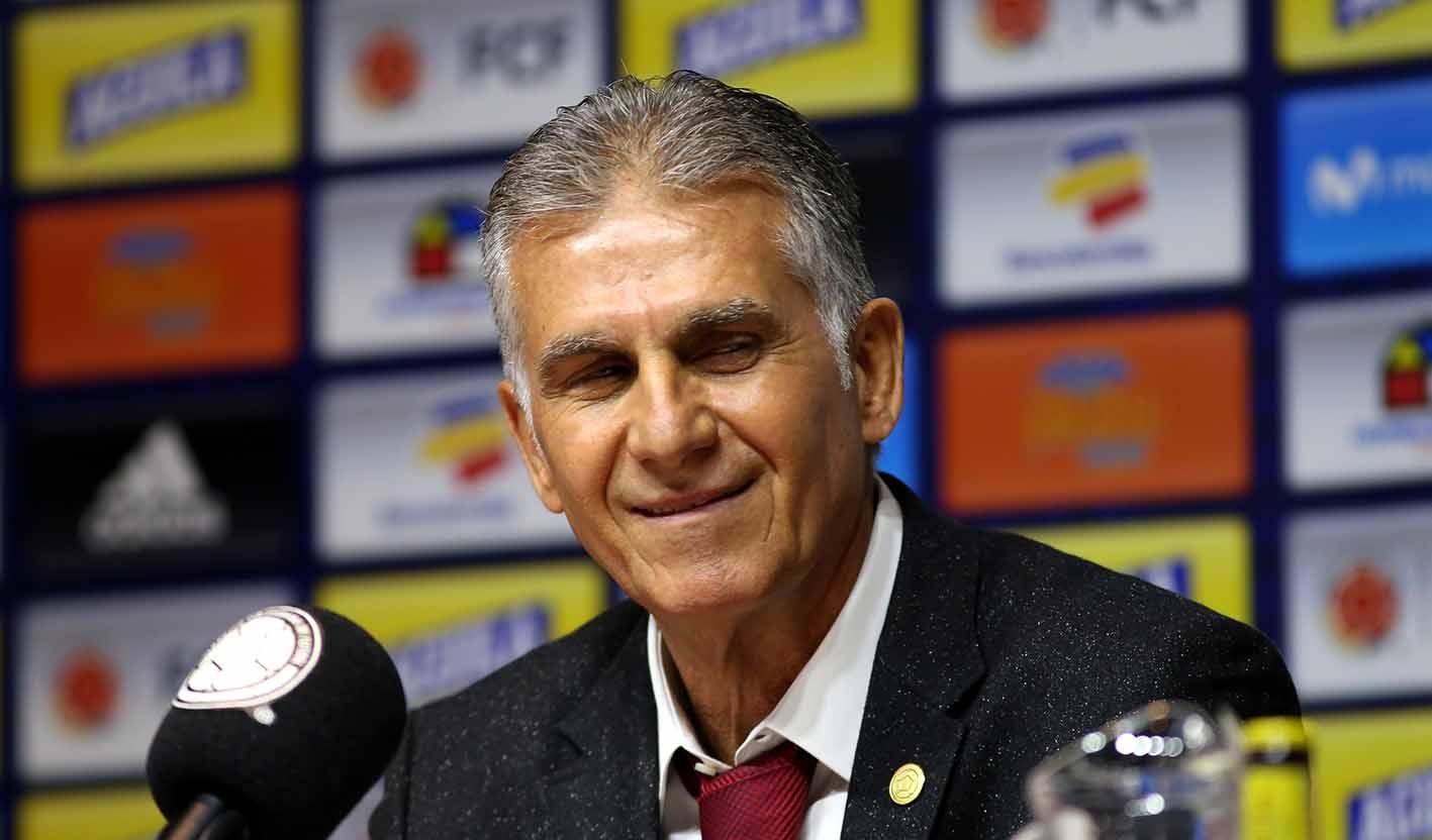 Carlos Queiroz en la presentación como técnico de la Selección Colombia.