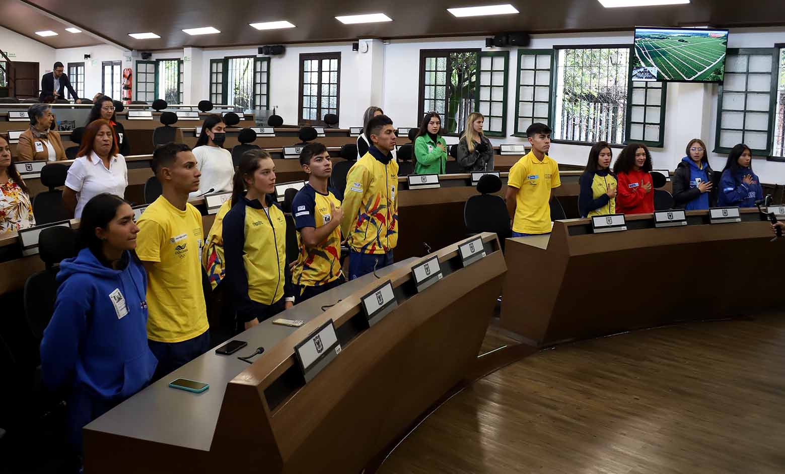 Condecoración Selección Colombia de Patinaje