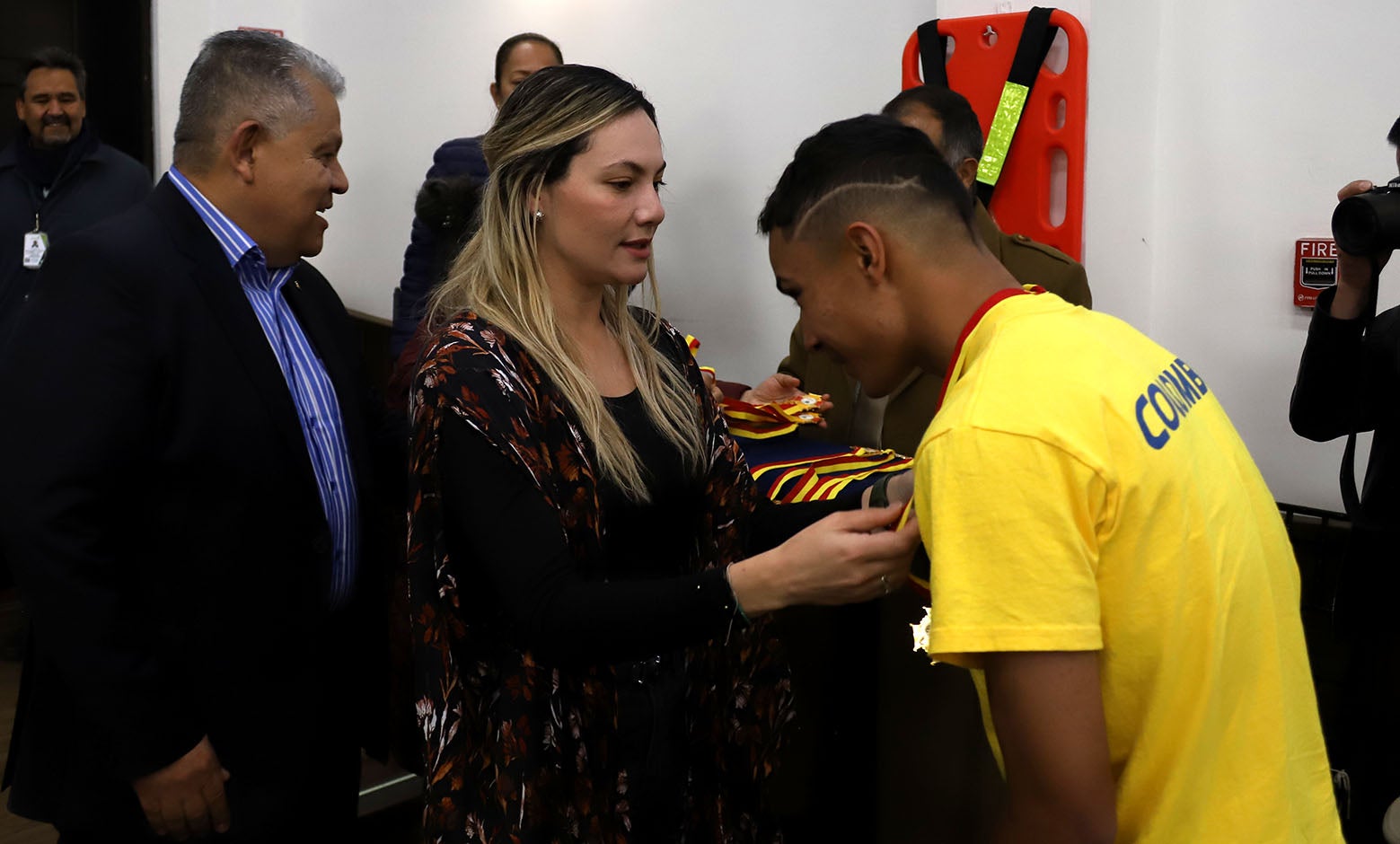 Condecoración Selección Colombia de Patinaje