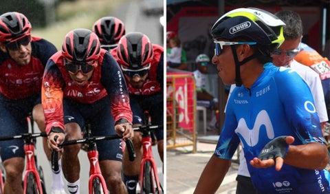 Egan Bernal con Ineos y Nairo Quitana con Movistar