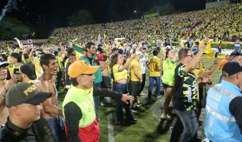 Invasión de hinchas del Bucaramanga en el Alfonso López