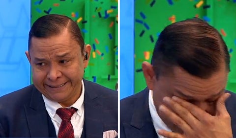 Iván René Valenciano no aguantó el llanto en su regreso a Win