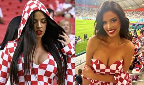 Ivana Knoll, modelo de Croacia, en el Mundial de Qatar 2022