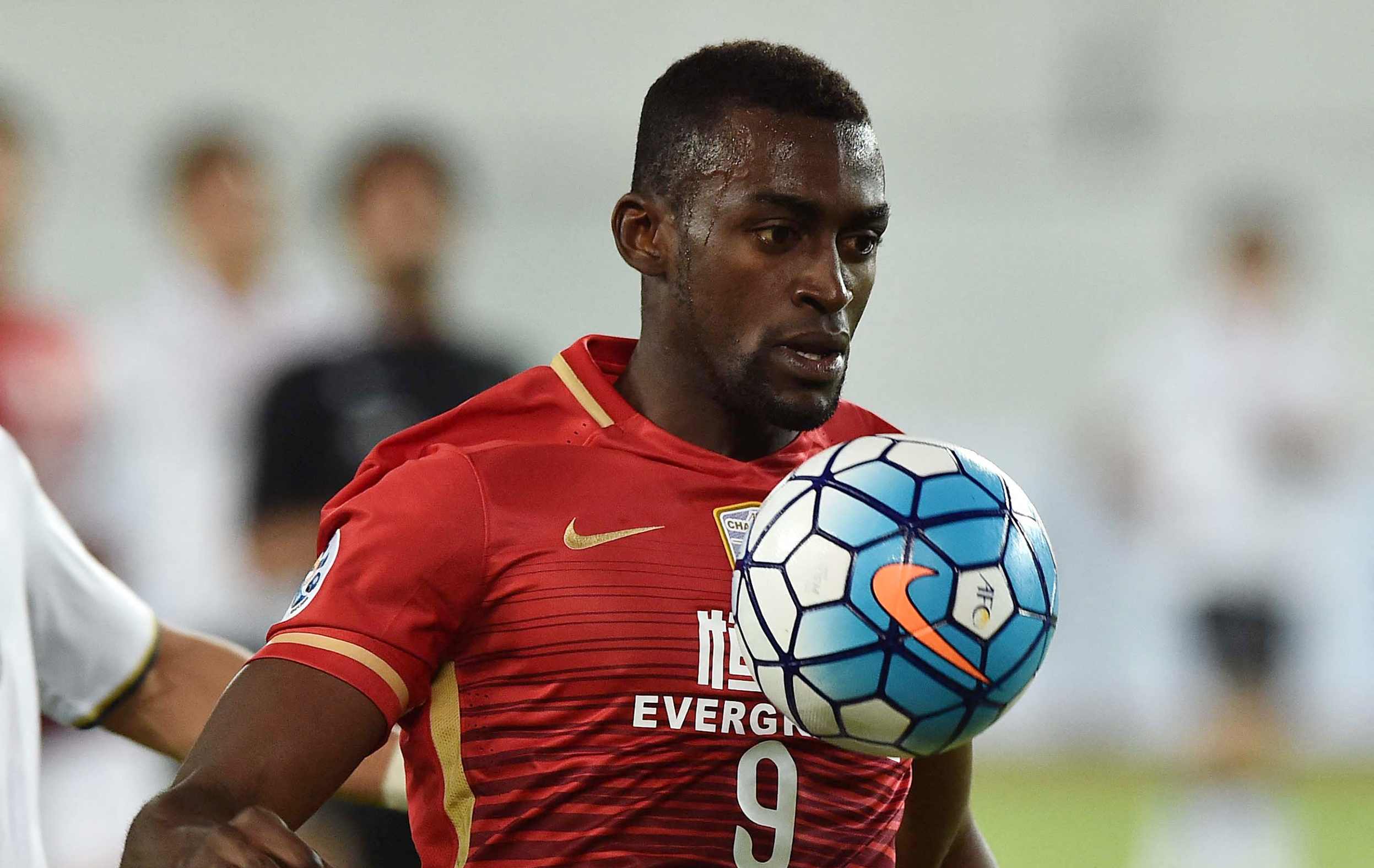 Jackson Martínez cuando jugó en el Guangzhou Evergrande