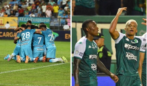 Jaguares y Deportivo Cali - tabla del descenso Liga Betplay