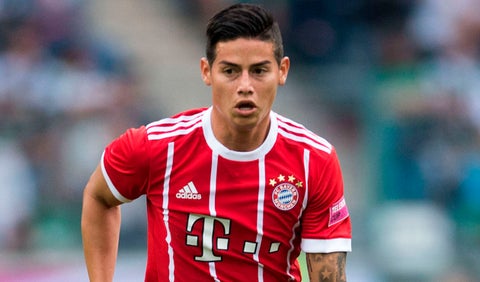 James Rodríguez, jugador del Bayern Múnich