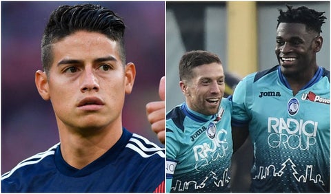 James Rodríguez, Alejandro Gómez y Duván Zapata