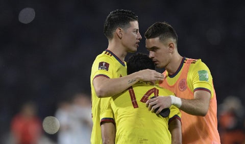 James, Borré y Díaz, Selección Colombia