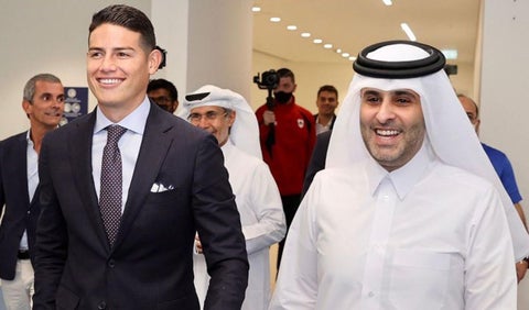 James Rodríguez, presentación en el Al Rayyan