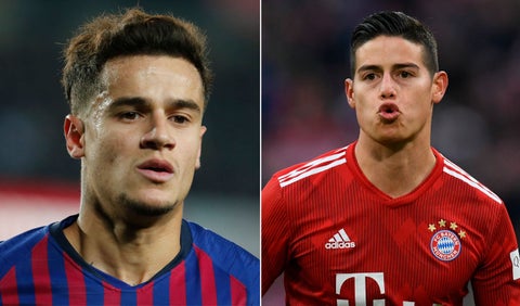 James Rodríguez, Philippe Coutinho